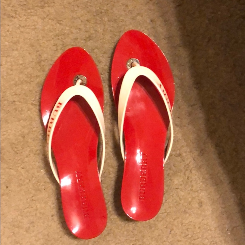 Burberry flip flops size 41/ size 10/11